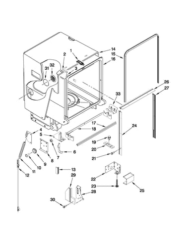 Tub and frame parts