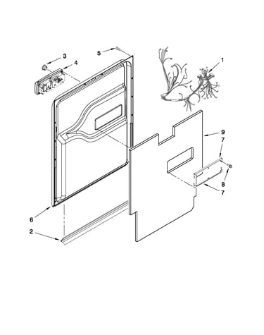 Door and latch parts