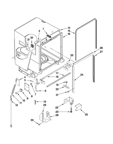 Tub and frame parts