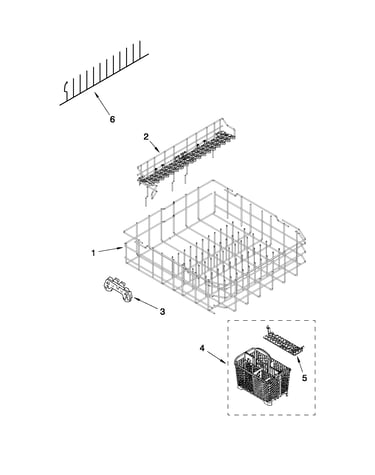 Lower rack parts