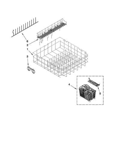 Lower rack parts