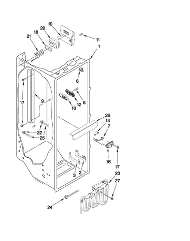Refrigerator liner parts