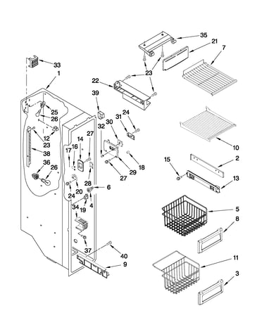 Freezer liner parts