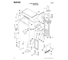 Maytag MIM1555YRS0 cabinet liner and door parts diagram