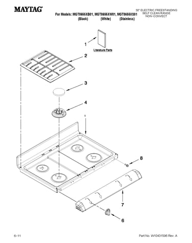 Cooktop parts