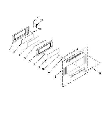 Upper door parts