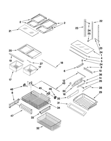 Shelf parts