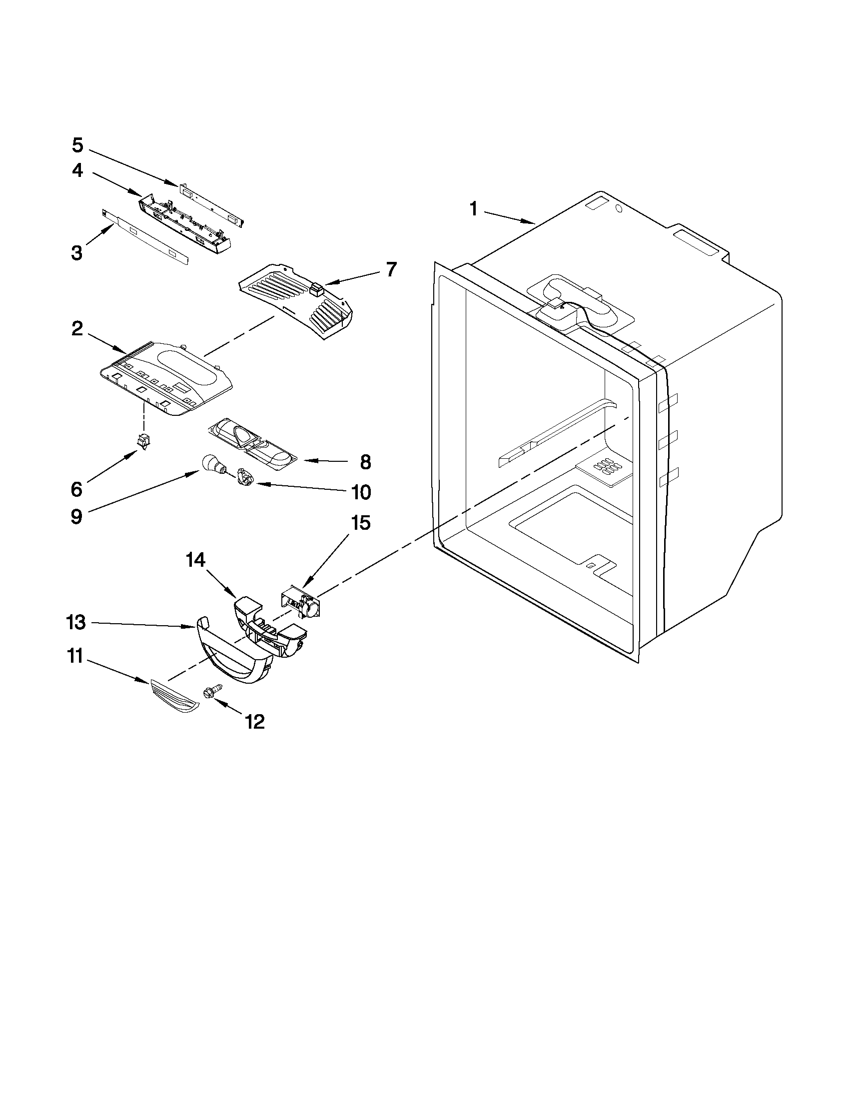 Refrigerator liner parts
