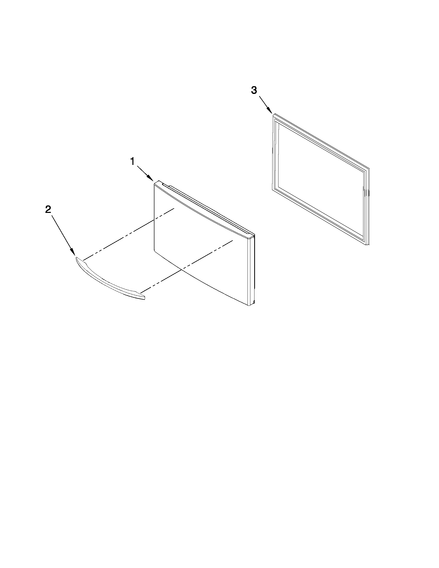 Freezer door parts