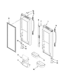 Refrigerator door parts