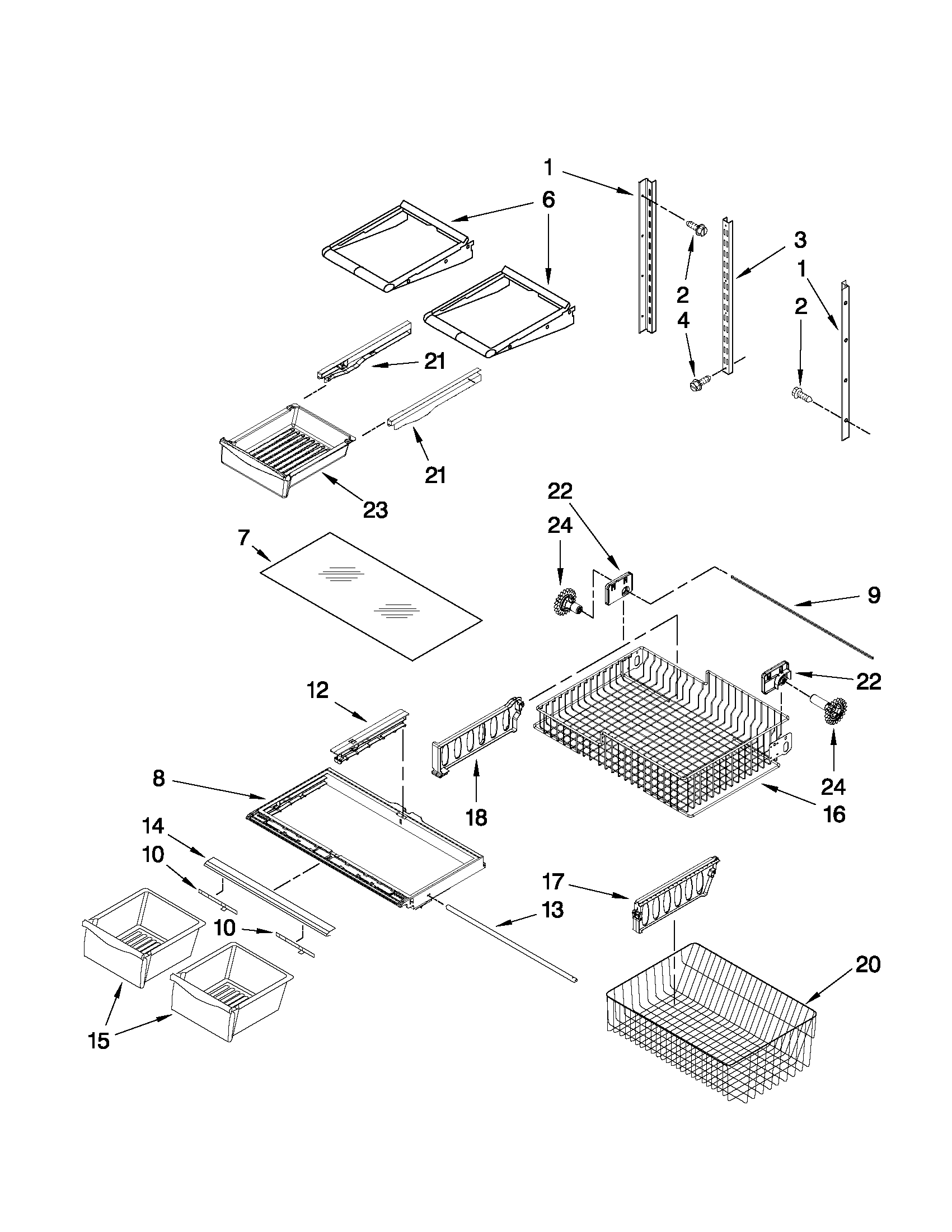 Shelf parts