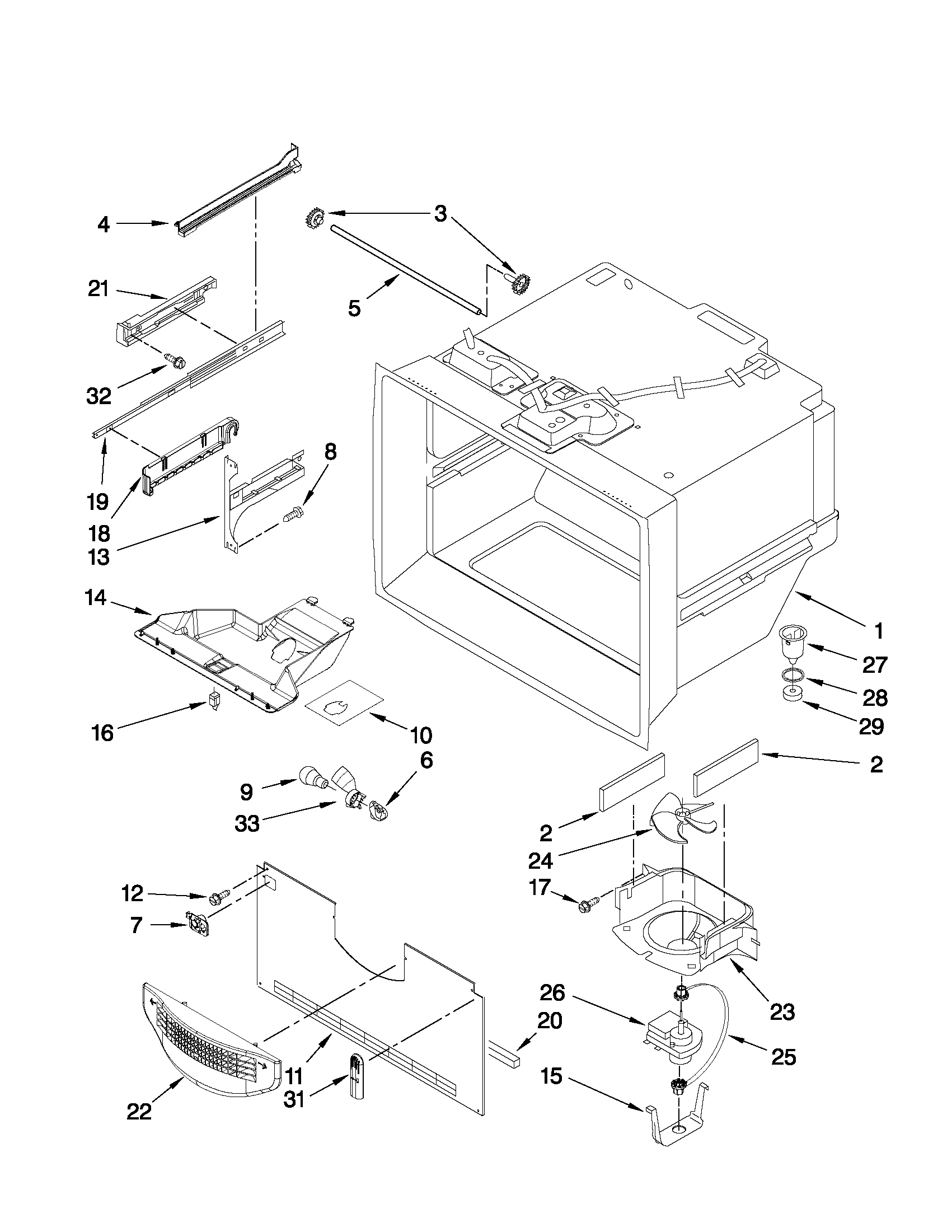 FREEZER LINER PARTS