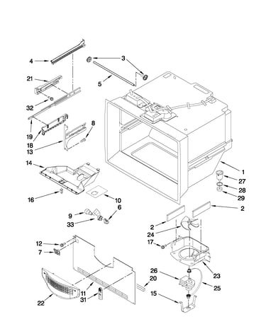 Freezer liner parts