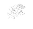 Amana AGR6011VDW3 drawer & broiler parts diagram