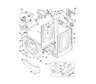 Whirlpool WED9371YW0 cabinet parts diagram