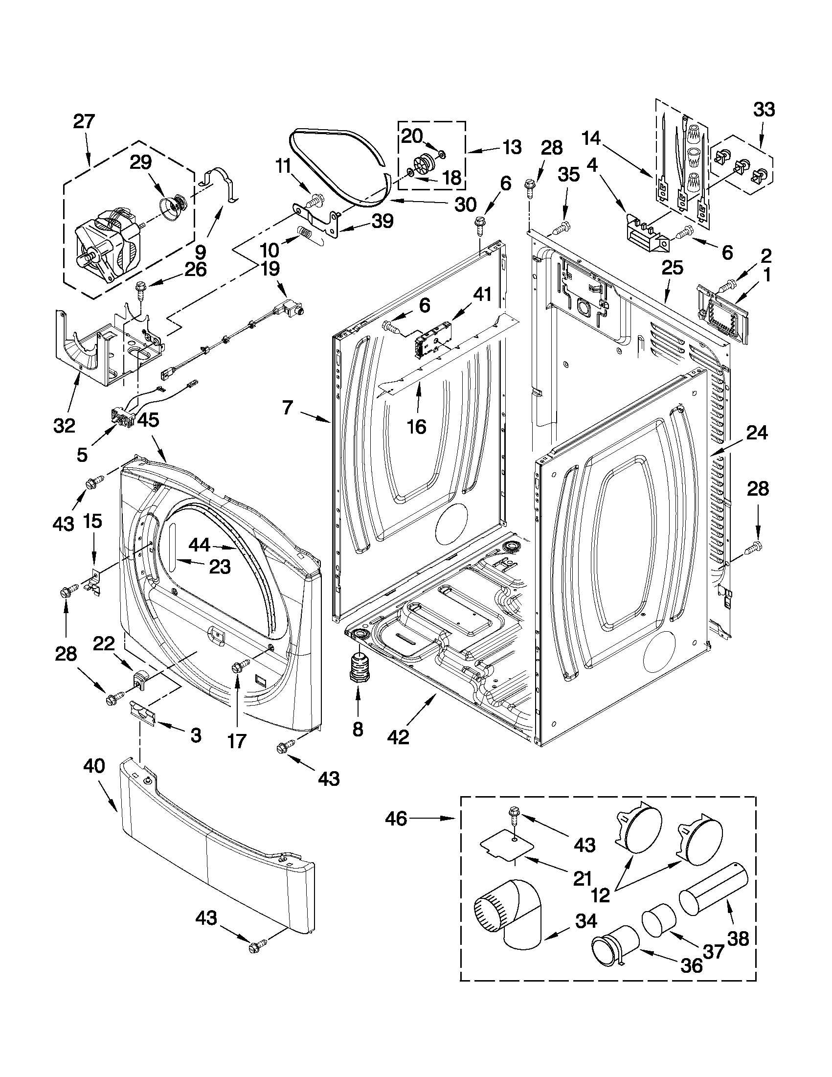 Cabinet parts