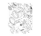 Whirlpool WED9151YW0 bulkhead parts diagram