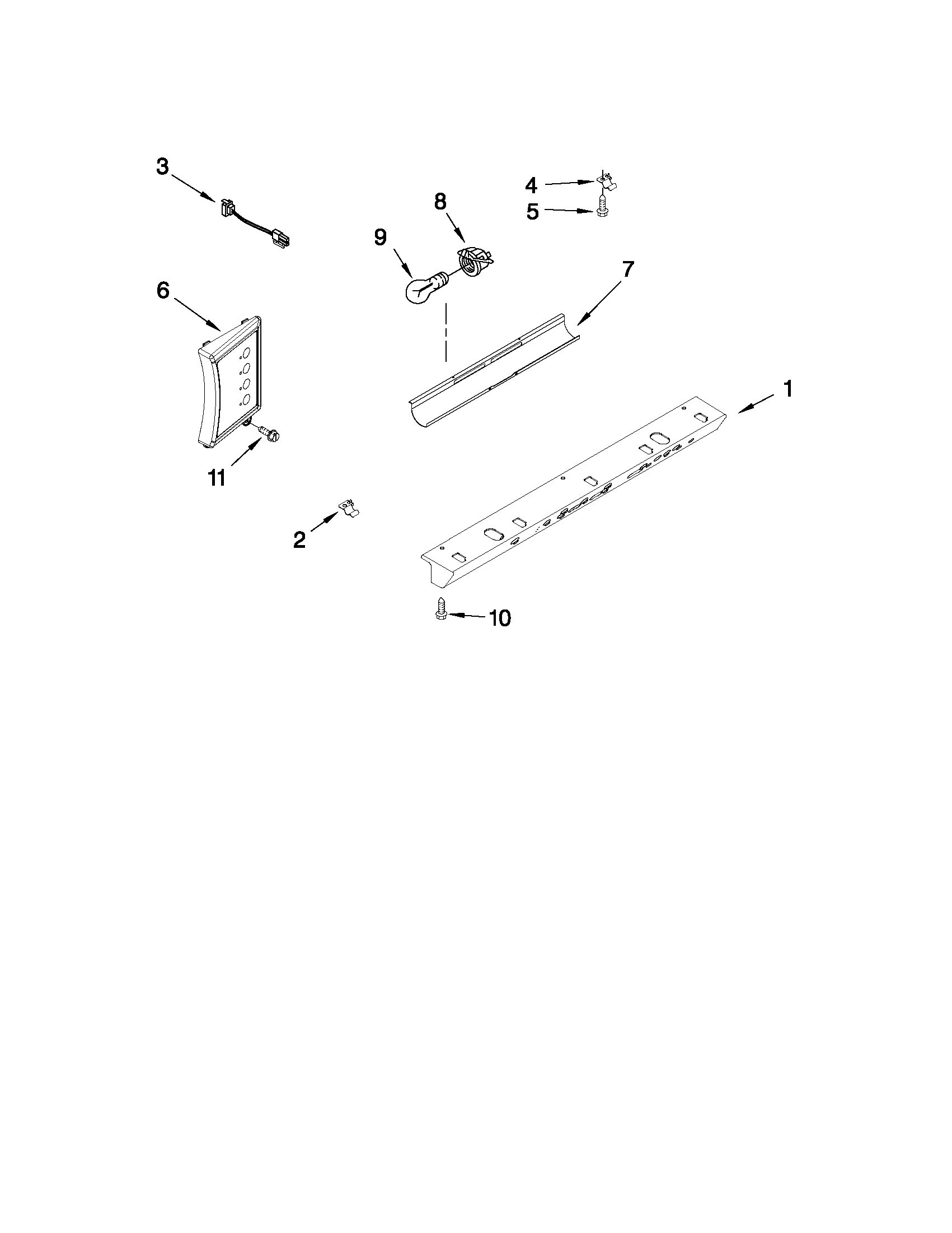 Control panel parts