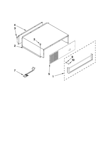 Top grille and unit cover parts