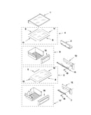 Refrigerator shelf parts