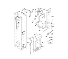 KitchenAid KSSO36FTX04 freezer liner and air flow parts diagram