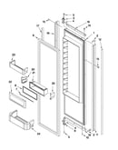 Refrigerator door parts