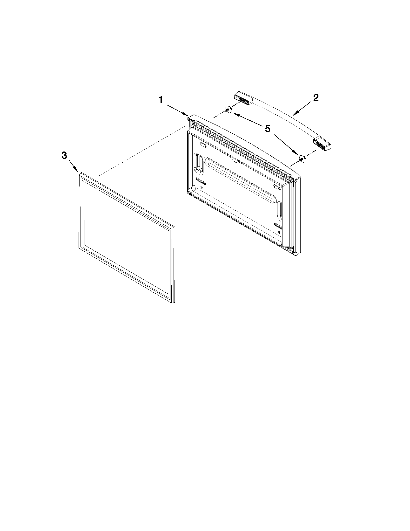 Freezer door parts
