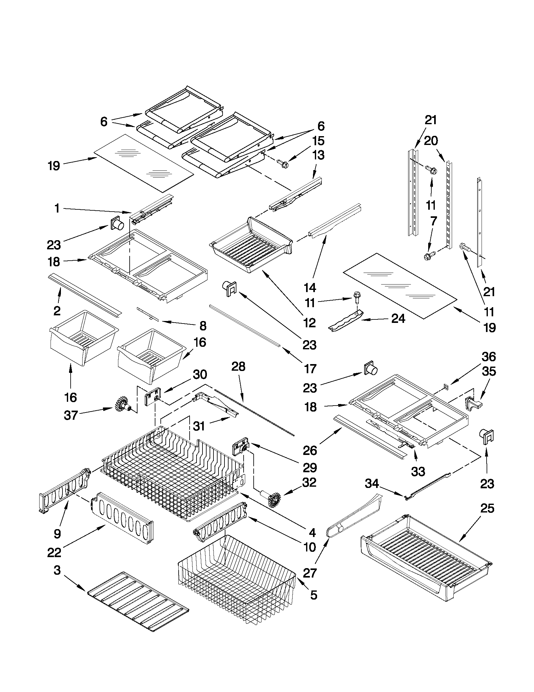 Shelf parts