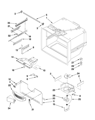 Freezer liner parts