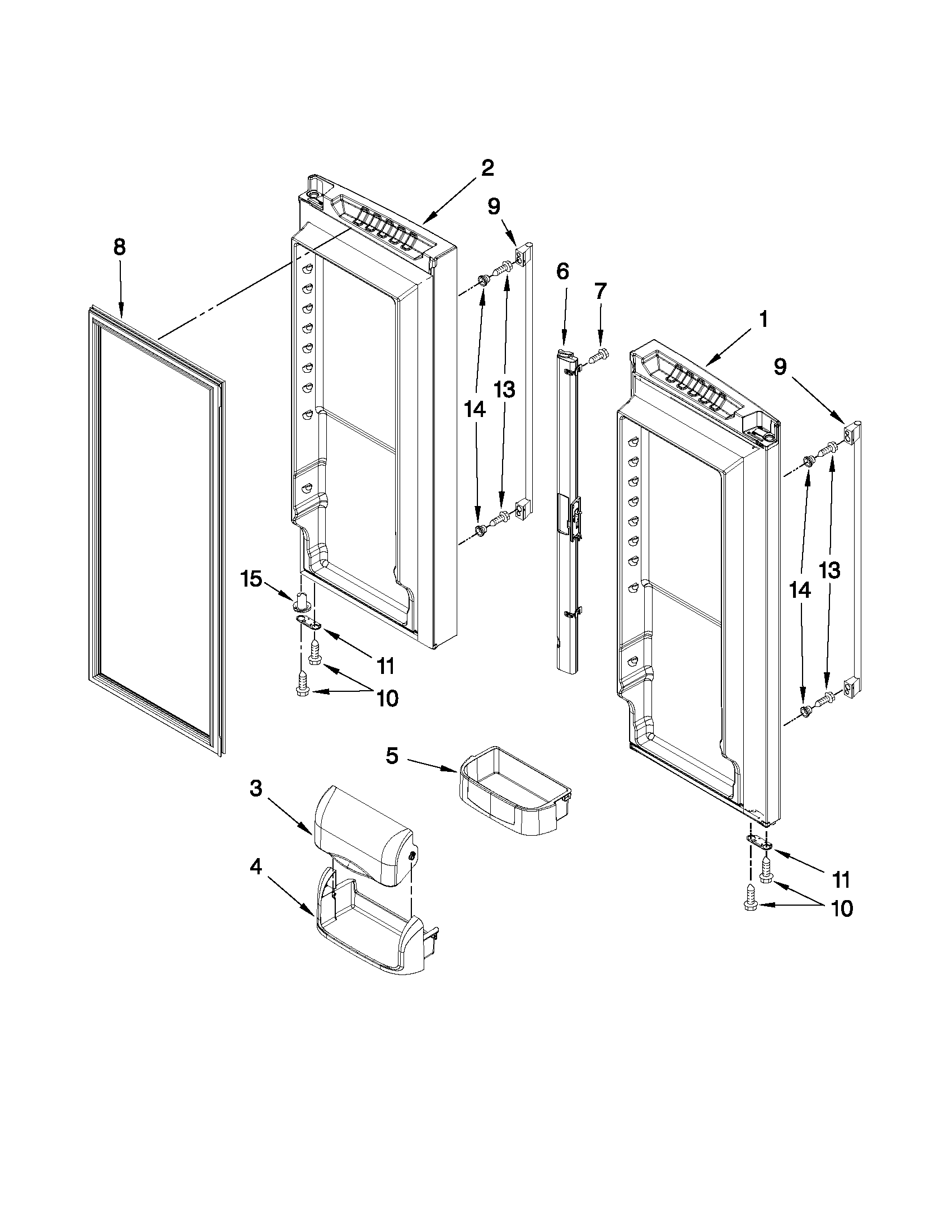 REFRIGERATOR DOOR PARTS