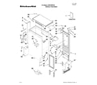KitchenAid KUIP15PRXX0 cabinet liner and door parts diagram