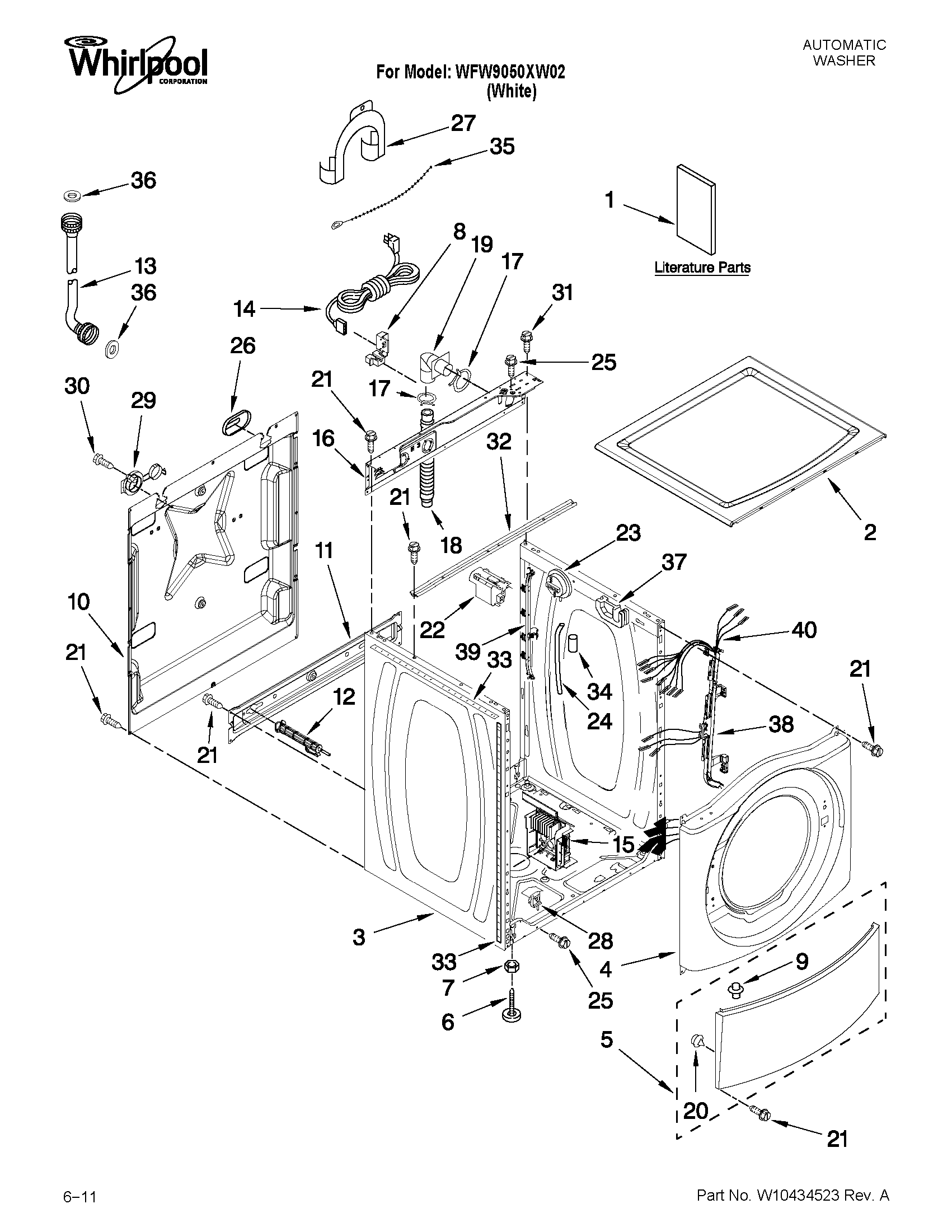 Top and cabinet parts