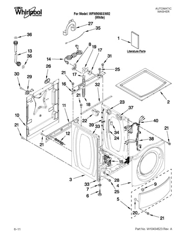 Top and cabinet parts