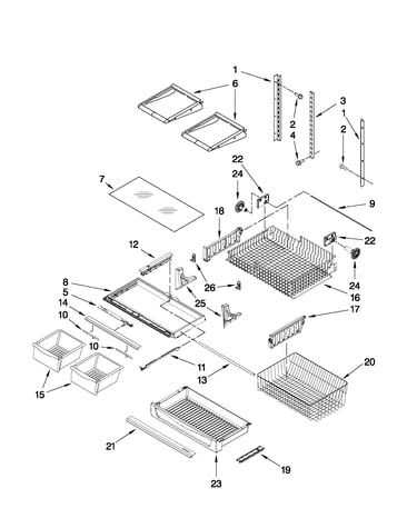 Shelf parts