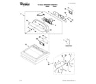 Whirlpool WGD5700XL1 top and console parts diagram