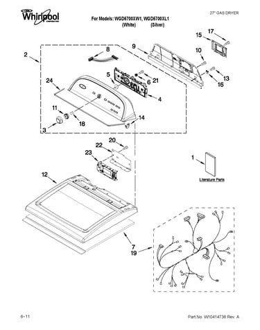 Top and console parts