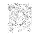 Whirlpool WGD5700XW1 bulkhead parts diagram