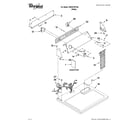 Whirlpool WED4700YQ0 top and console parts diagram