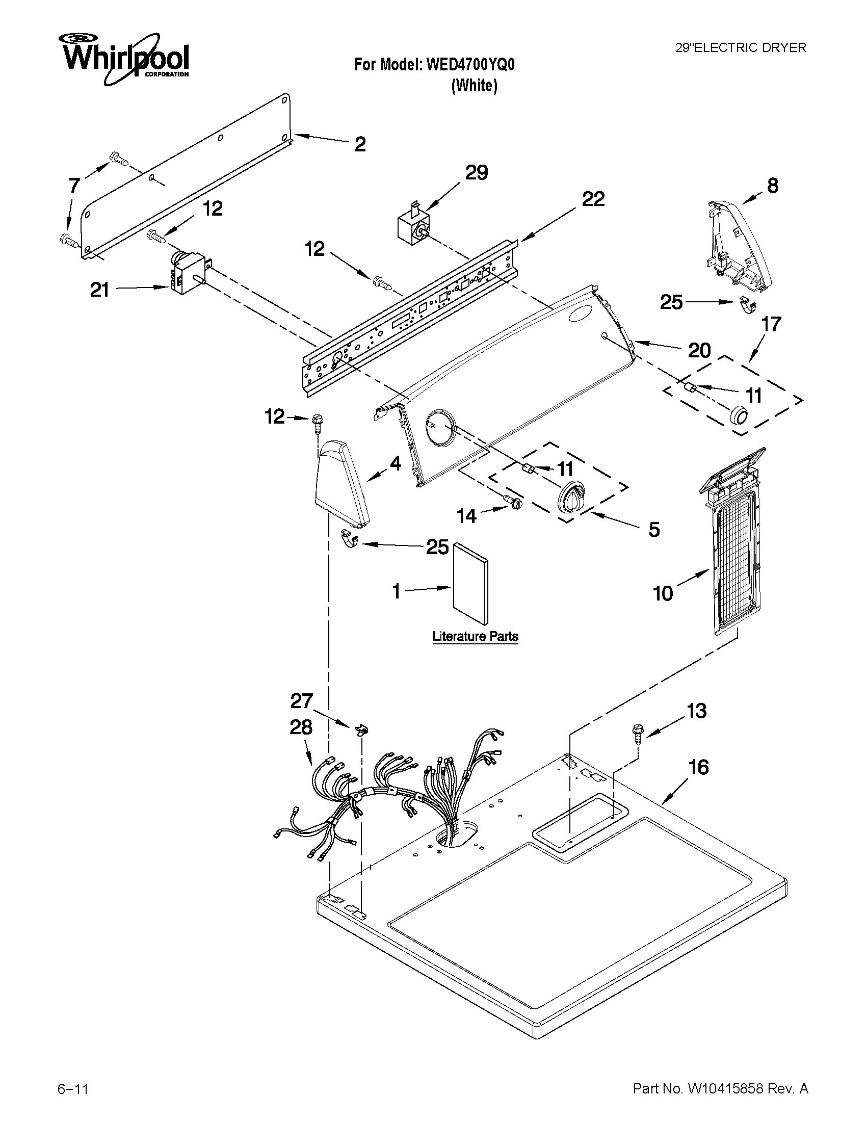 Top and console parts