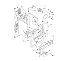 Whirlpool WED4700YQ0 cabinet parts diagram