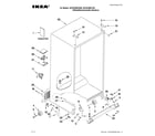 Ikea ISC23CNEXW00 cabinet parts diagram