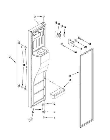 Freezer door parts