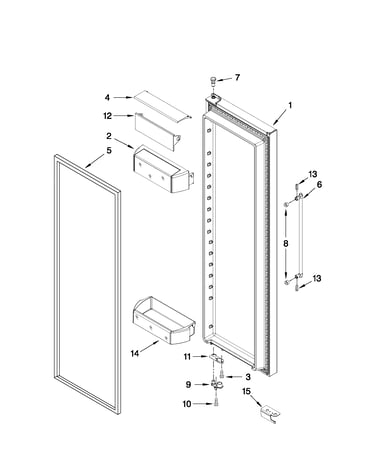 Refrigerator door parts