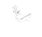 Ikea IUD9750WS4 control panel and latch parts diagram