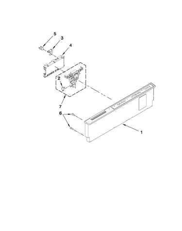 Control panel and latch parts