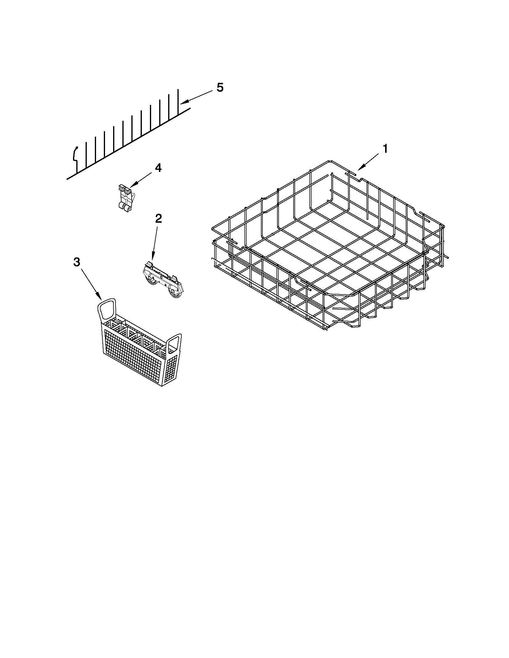 Lower rack parts