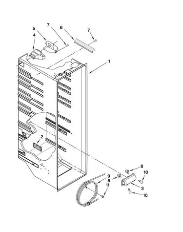 Refrigerator liner parts
