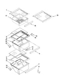 Refrigerator shelf parts