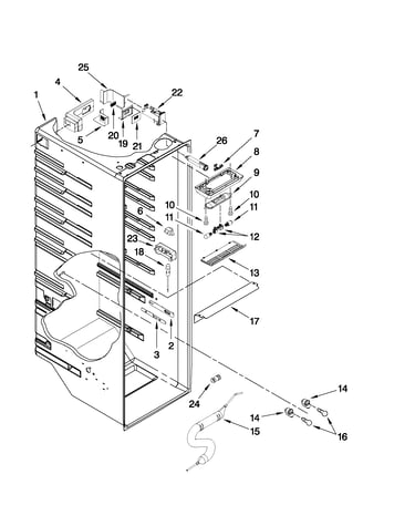Refrigerator liner parts