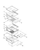 Refrigerator shelf parts
